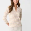 Aida 3/4 Sleeve Top In Aberdeen Geo