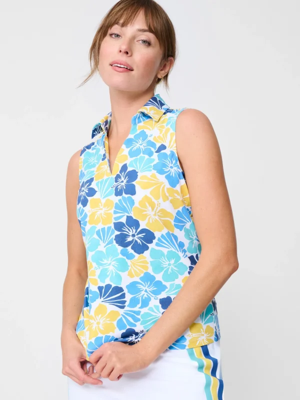 Aida Sleeveless Top In Beach Blossom