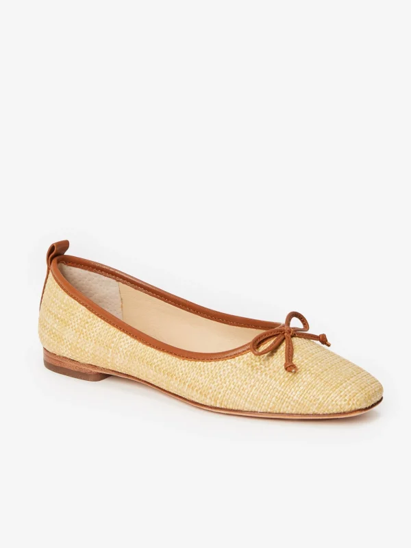 Anastasia Raffia Flats