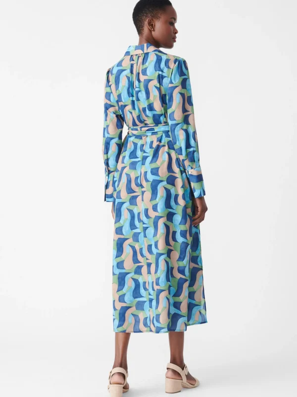 Belle Dress In Abstract Chaise