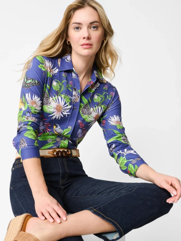 Betty Shirt In Jardin Mariposa