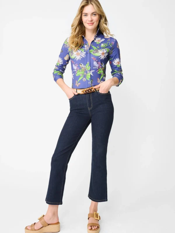 Betty Shirt In Jardin Mariposa