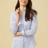 Britt Linen Shirt In Stripe