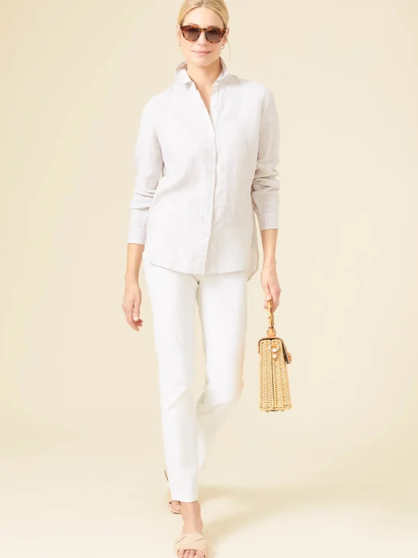 Britt Linen Shirt In Stripe