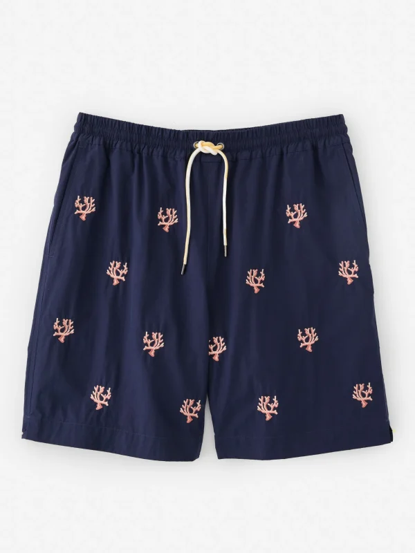 Bruce 7" Swim Trunks In Coral