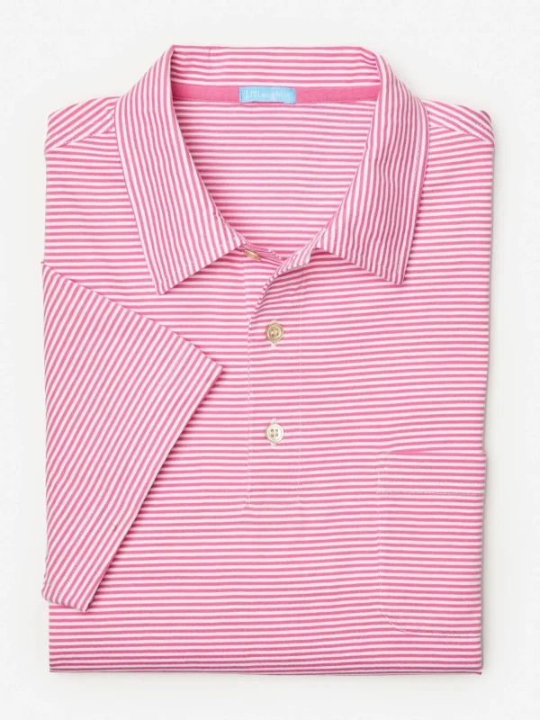 Callahan Cotton Polo In Stripe