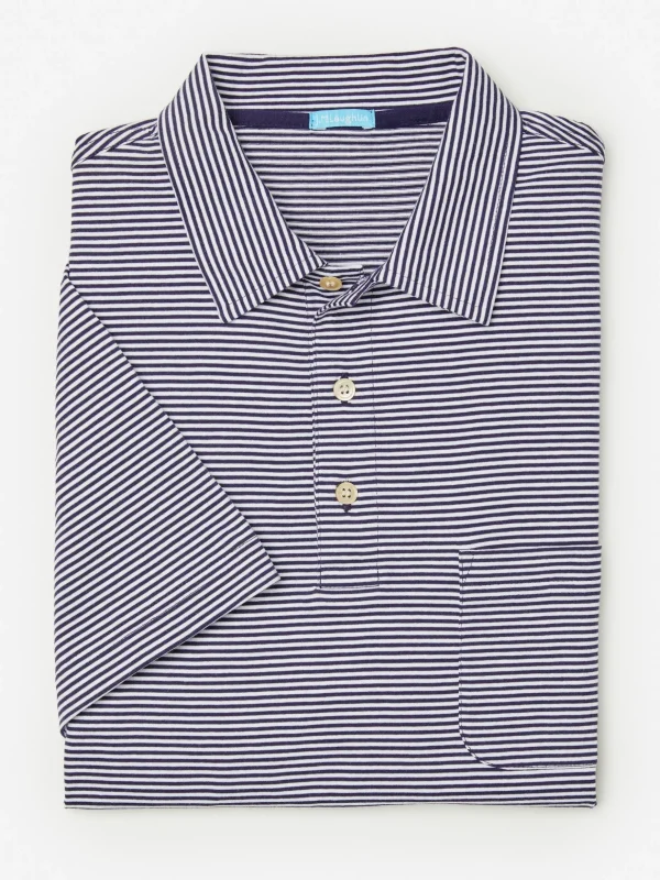 Callahan Cotton Polo In Stripe