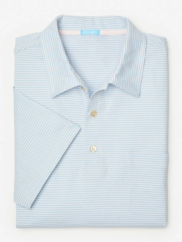 Callahan Cotton Polo In Stripe