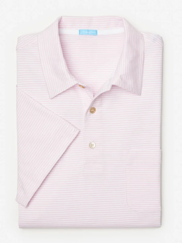 Callahan Cotton Polo In Stripe