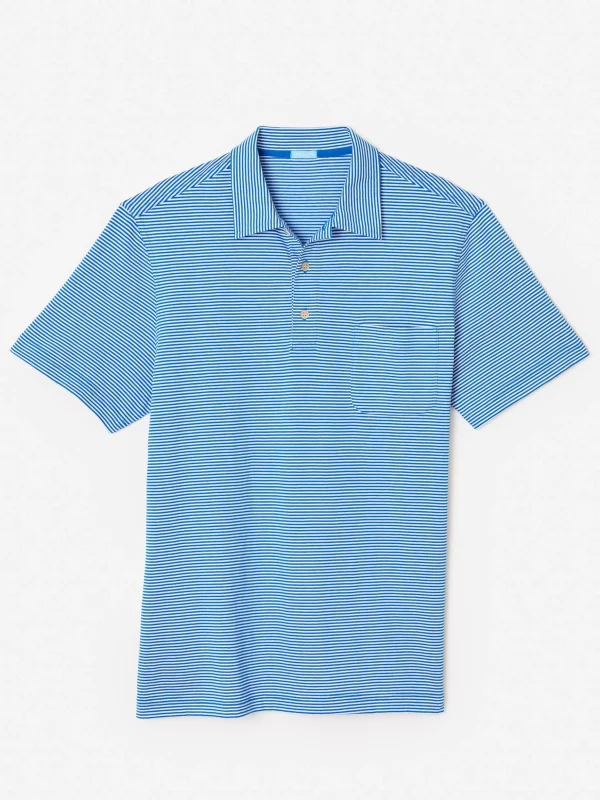 Callahan Cotton Polo In Stripe