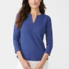 Carly Top In Fernwood Geo Jacquard