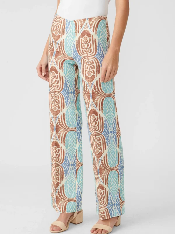 Carter Linen Pants In Carriage House Floral