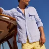 Christos Classic Fit Linen Shirt