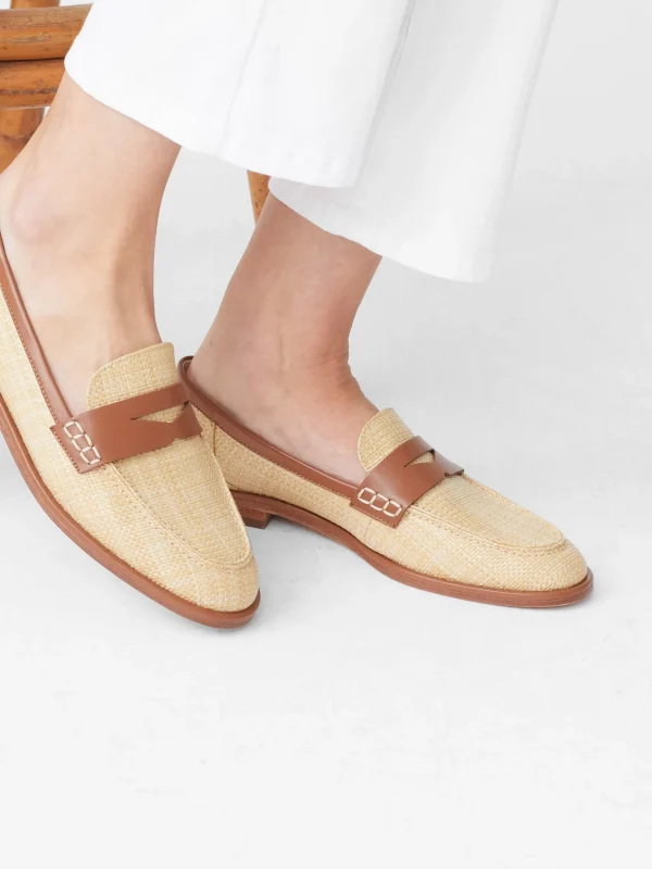 Concetta Raffia Loafers