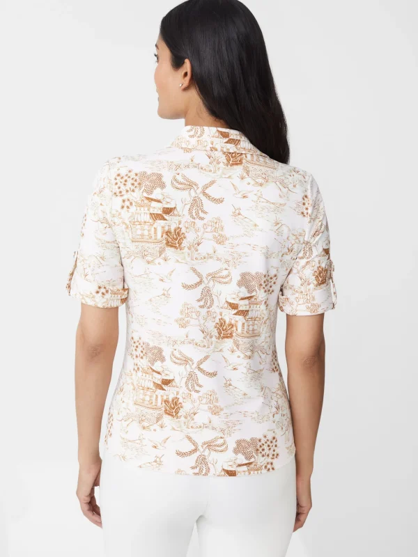 Cornelia Shirt In Chinoiserie Toile