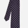 Cotton Silk Tie In Micro Daisy