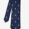 Cotton Silk Tie In Sailboat