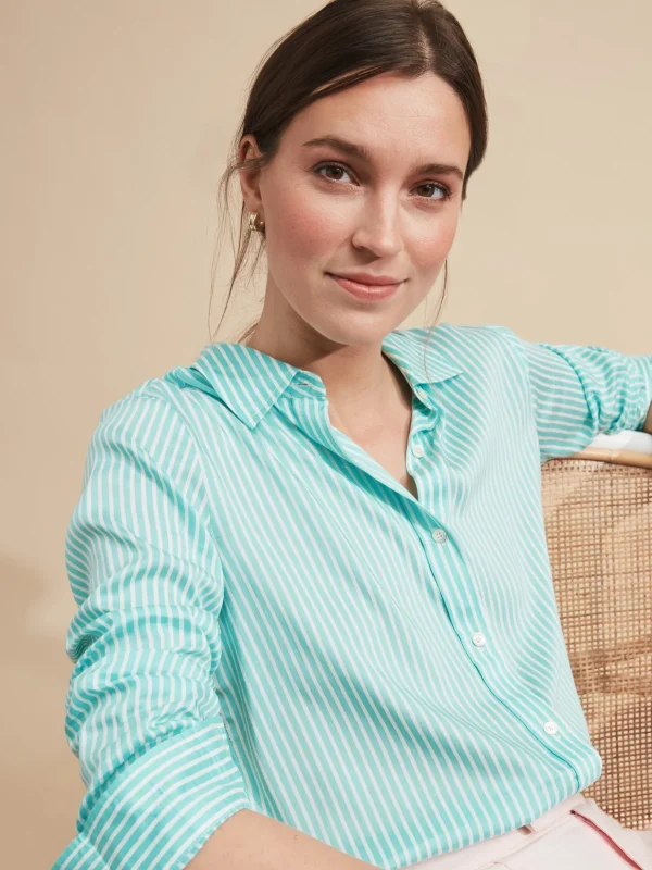 Denver Silk Shirt In Stripe