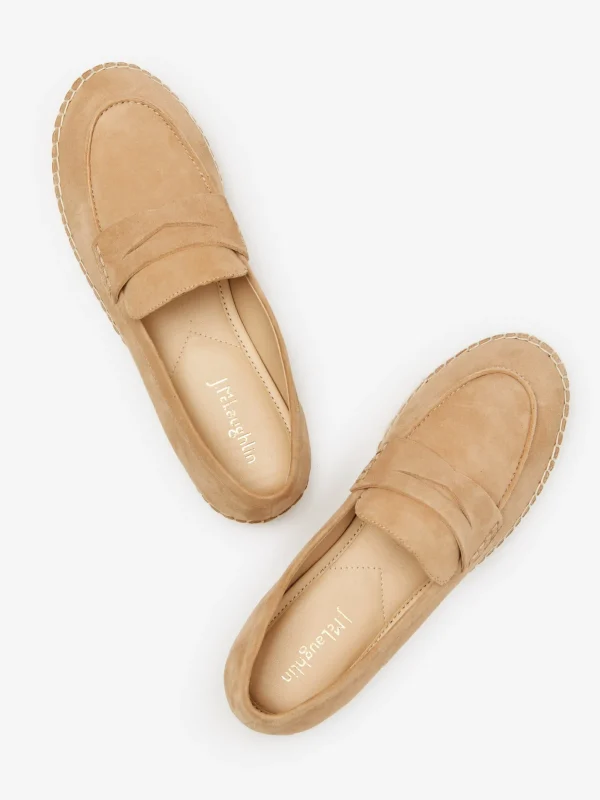 Edalene Suede Espadrille Loafers