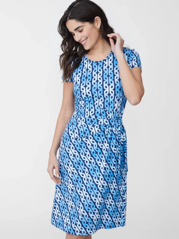 Elora Dress In Mini Block Chain