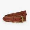 Embroidered Leather Belt