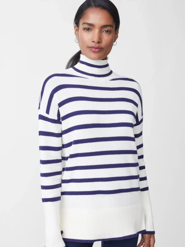 Garance Turtleneck In Stripe