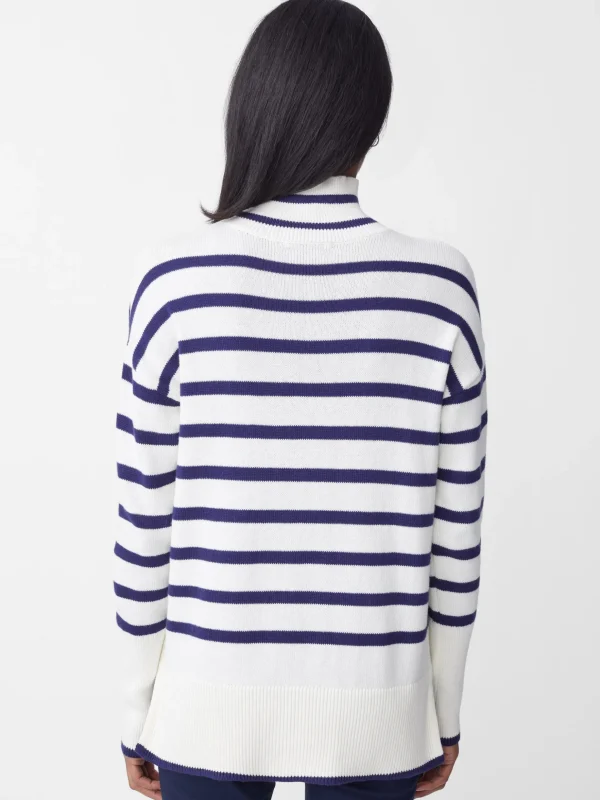 Garance Turtleneck In Stripe