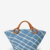 Georgica Tote In Raffia Jacquard