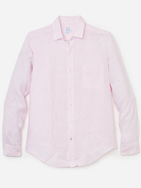 Gramercy Classic Fit Linen Shirt In Fineline