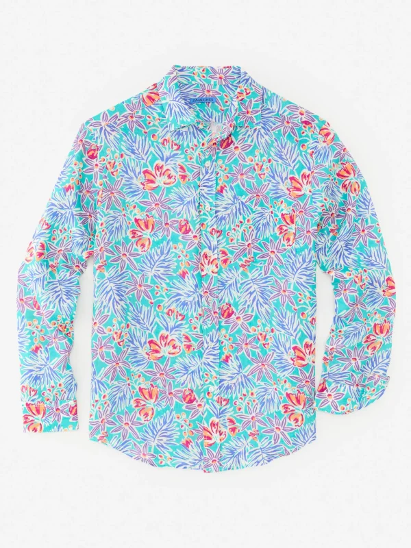 Gramercy Classic Fit Linen Shirt In Island Bouquet