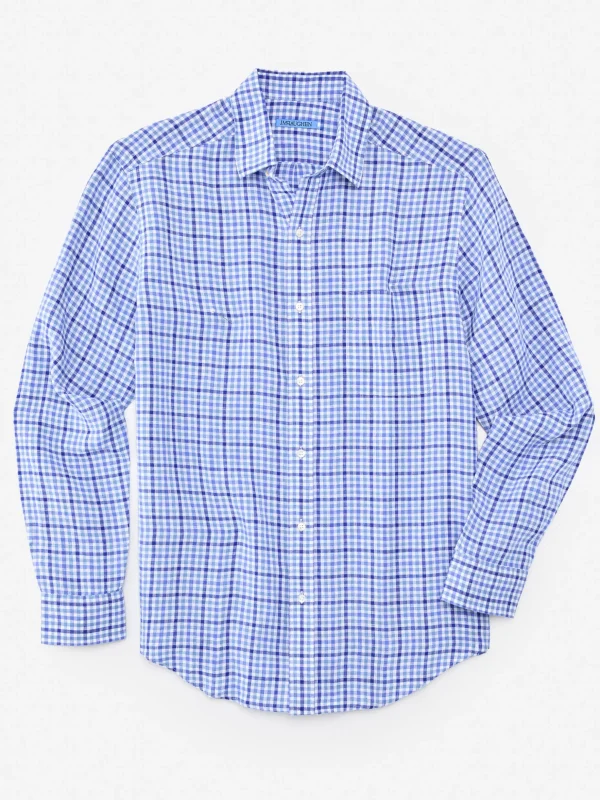 Gramercy Classic Fit Linen Shirt In Gingham