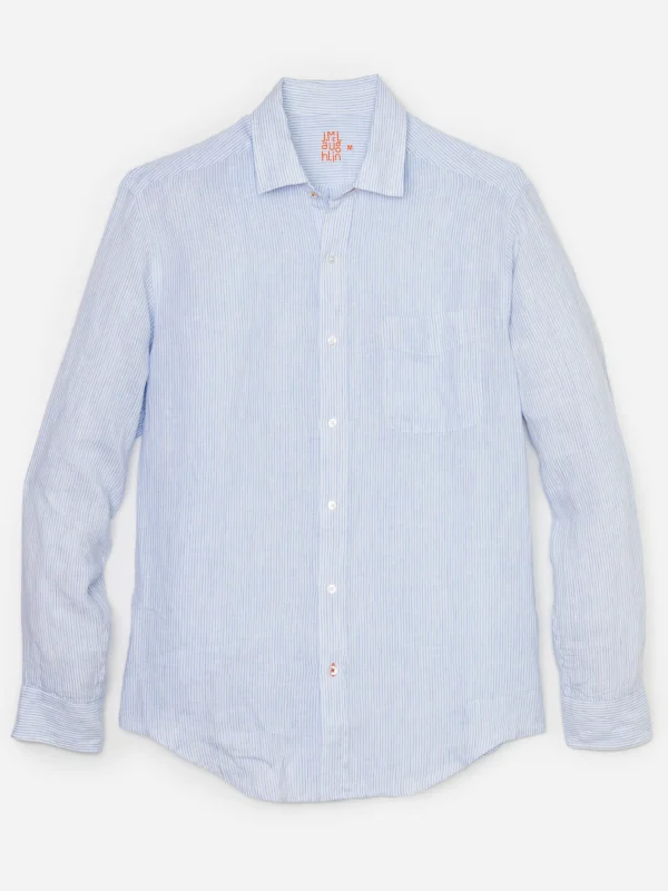 Gramercy Classic Fit Linen Shirt In Fineline