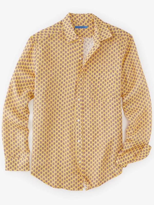 Gramercy Classic Fit Linen Shirt In Mini Surf Paisley