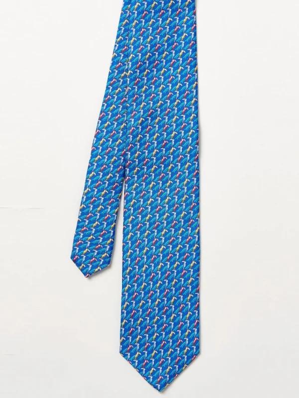 Italian Silk Tie In Parrot