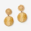 J.McL X Rebecca De Ravenel Rattan Post Earrings