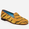 J.McL X Stubbs Wootton Printed Slippers In Tiger