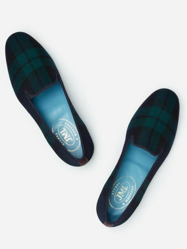 J.McL X Stubbs Wootton Slippers In Plaid