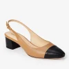 Jocelyn Leather Slingback Heels