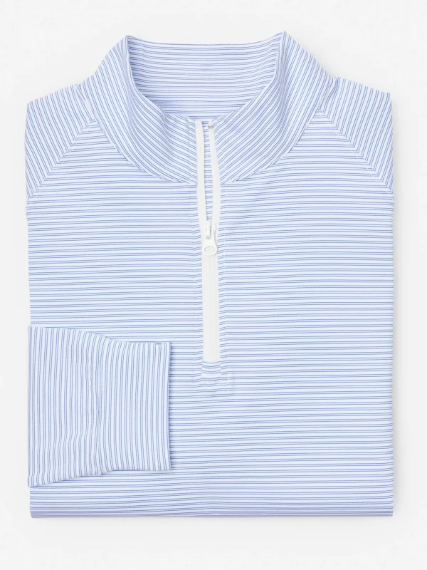 Kosta Performance 1/2 Zip In Covington Stripe