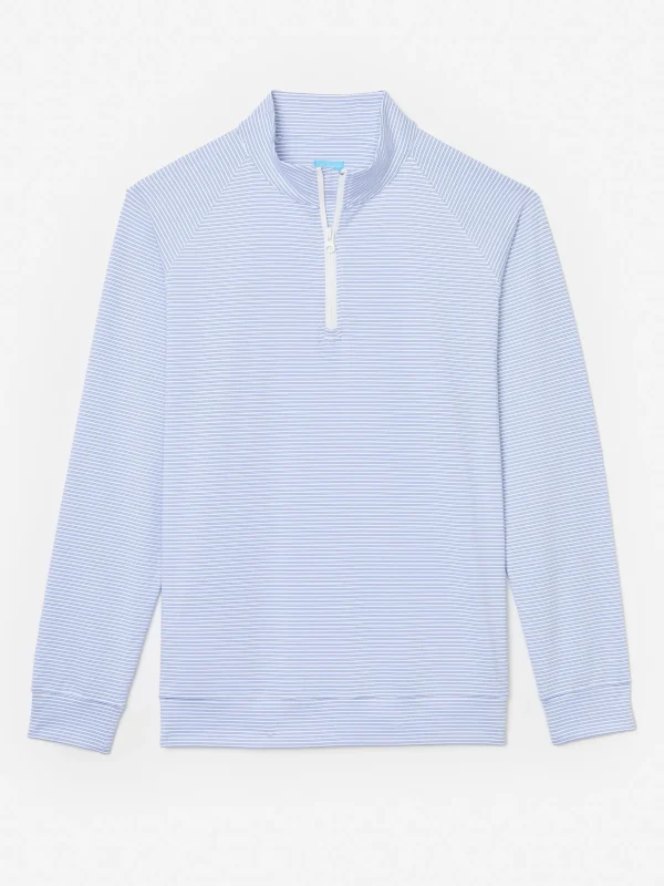 Kosta Performance 1/2 Zip In Covington Stripe