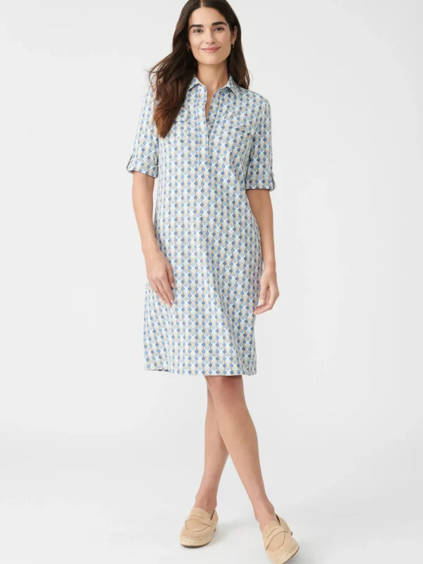 Lawrence Dress In Hexcomb