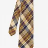 Linen Tie In Plaid