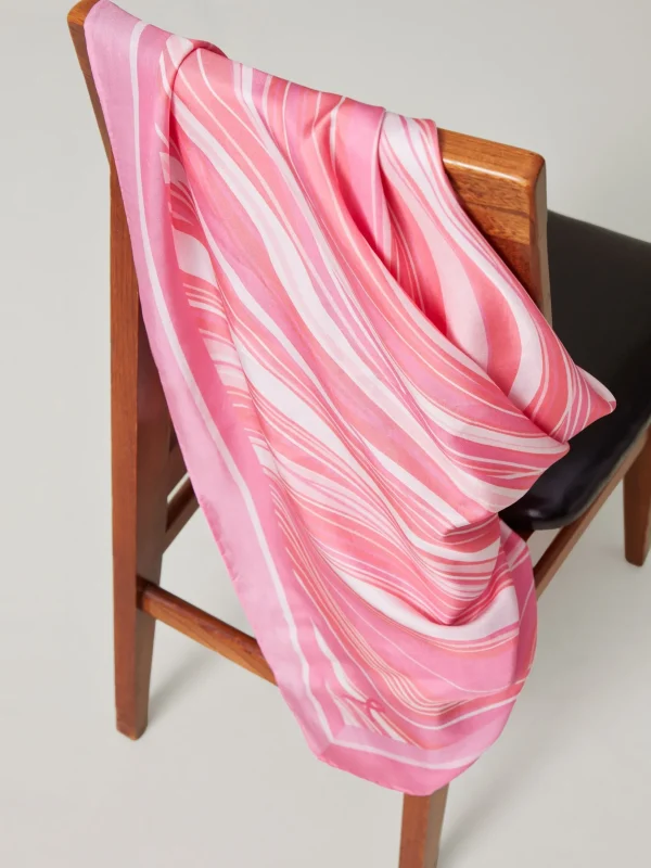 Mabel Silk Scarf In Weaver Square