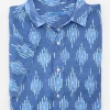 Montauk Modern Fit Linen Shirt In Drop Ikat