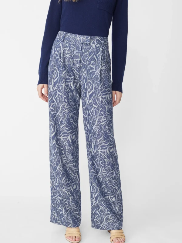 Morgan Pants In Leaf Lover Jacquard