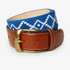 Needlepoint Belt In Geo Diamond