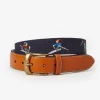 Needlepoint Belt In Skier