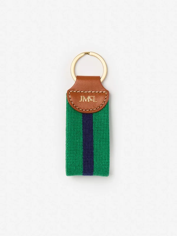 Needlepoint Keyfob In Stripe