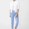 Newport Capri Pants In Painterly Check