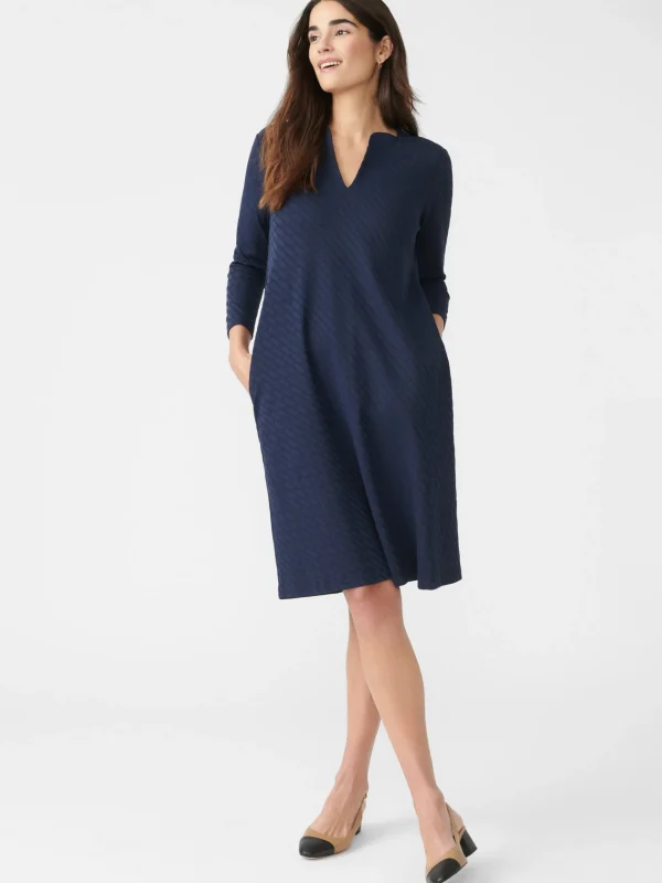 Octavia Dress In Fernwood Geo Jacquard